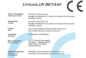CE SERTİFİKASI