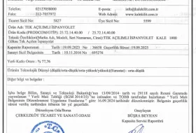 yerli malı belgesi - tek açılım ispanyolet